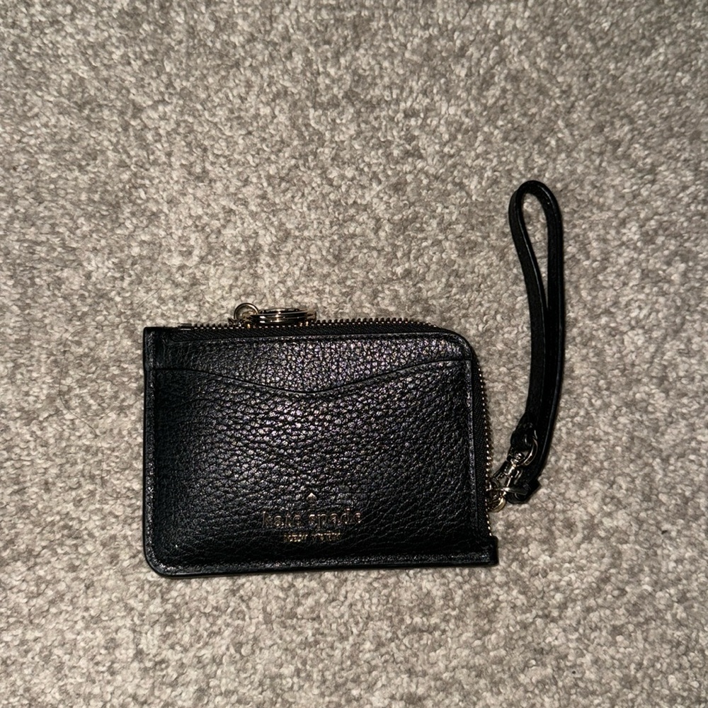 Black Leather Kate Spade Coin Purse